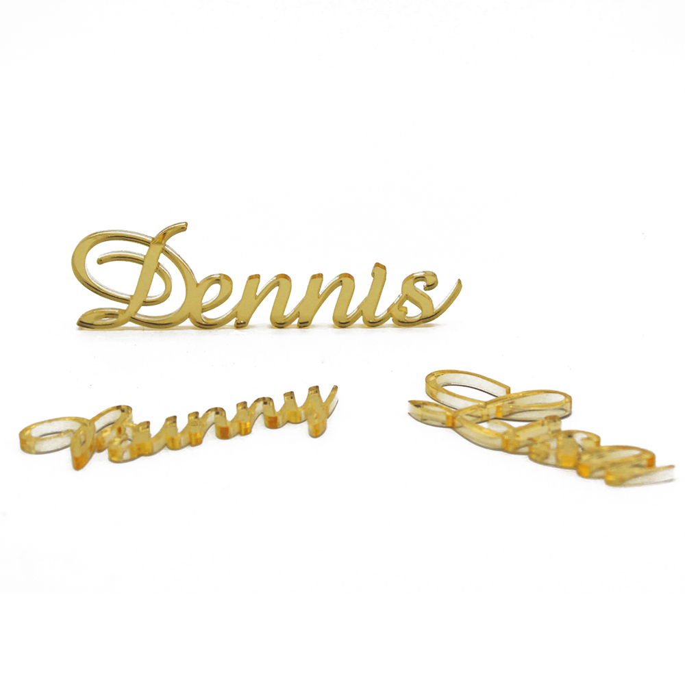 Interior Design Names - Personalized Engraved Acrylic Place Name Cards