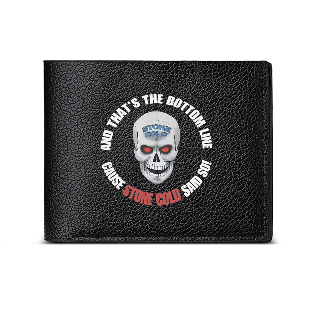 Interior Design Quotes Short - Stone Cold Skull Design Wallet With