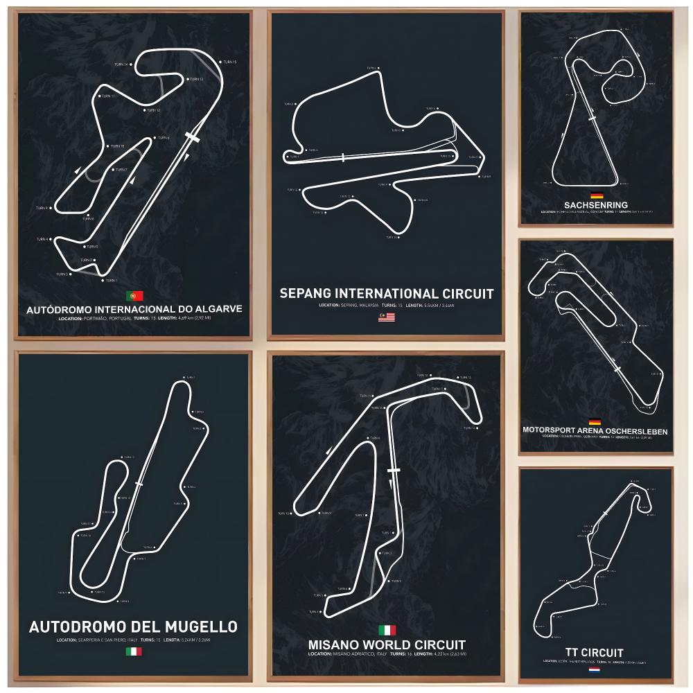 Interior Design Layout - Technical Graphic T-Track Layout Poster Classic