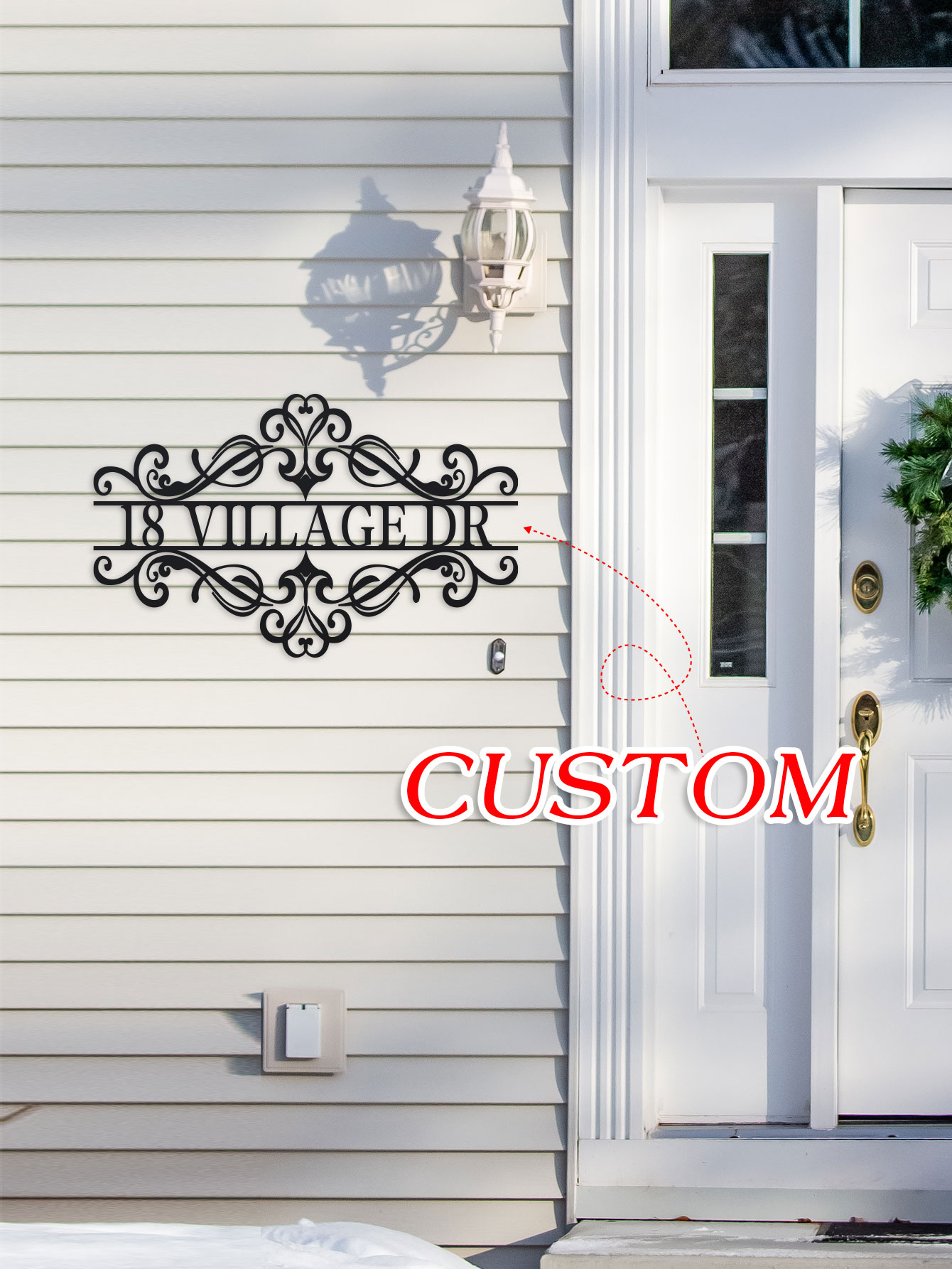 Interior Design Names - Personalized Metal Name Sign - Monogrammed
