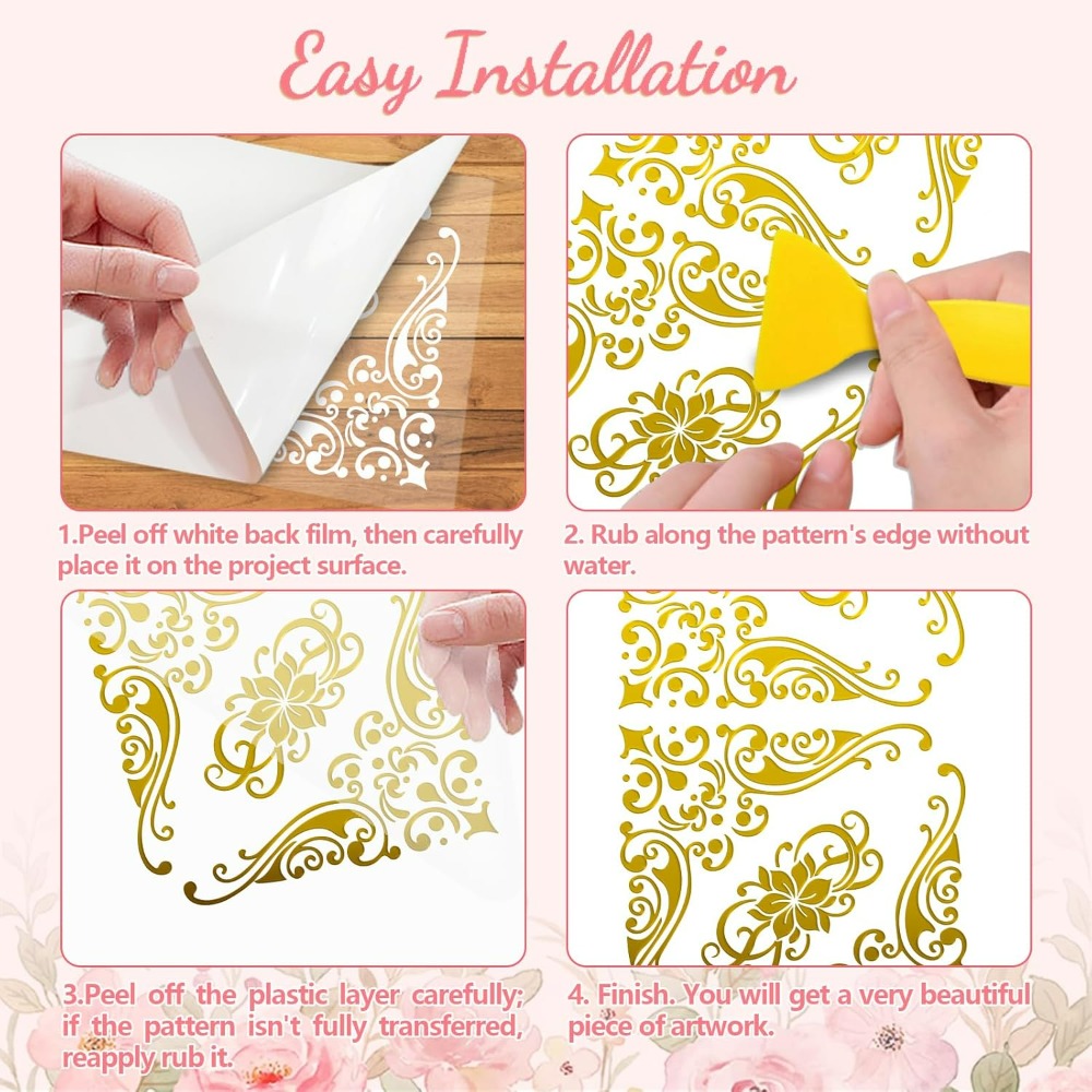 Rub on Transfer Decal Sticker  - Interior Design Paper 评论和价格