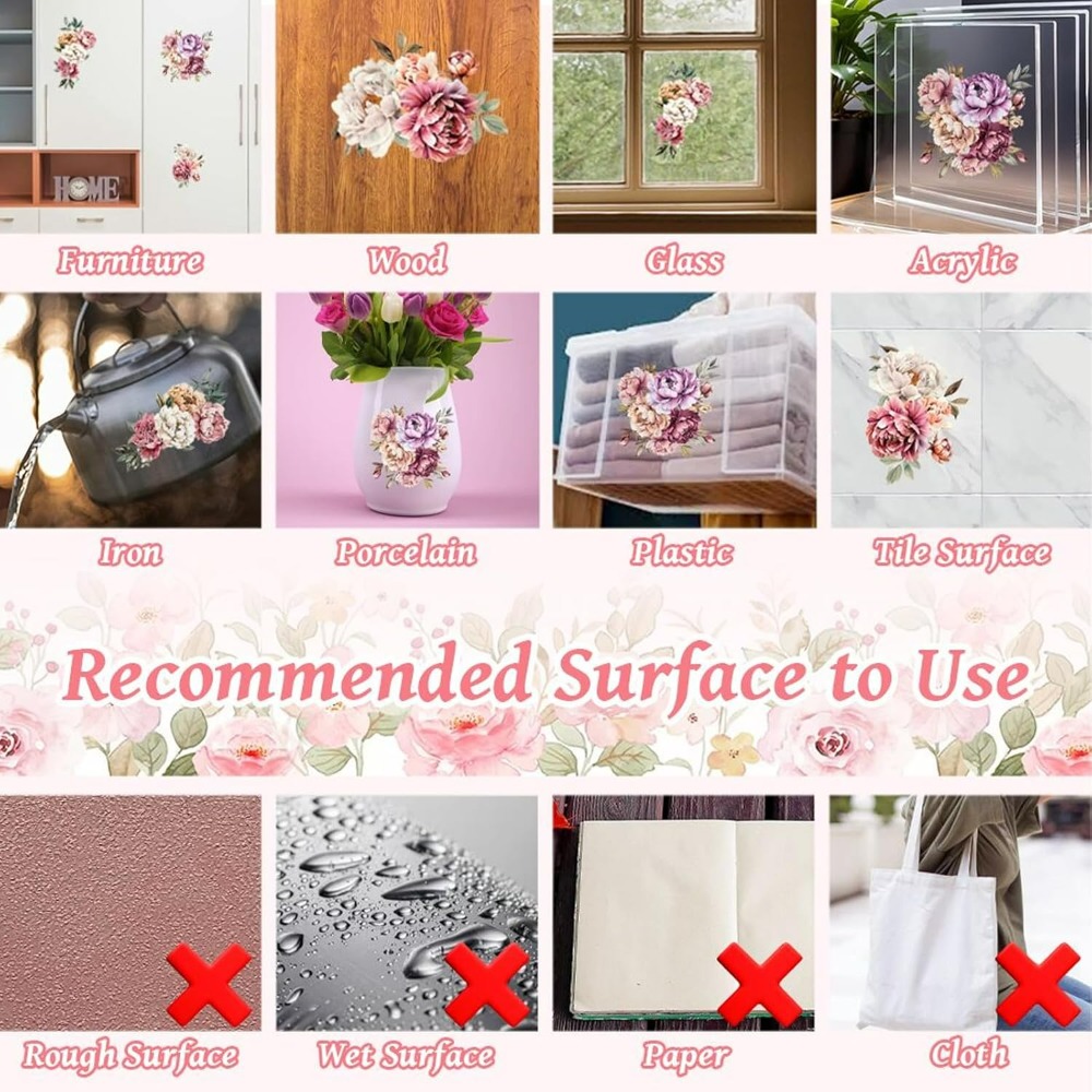 Rub on Transfer Decal Sticker  - Interior Design Paper 评论和价格