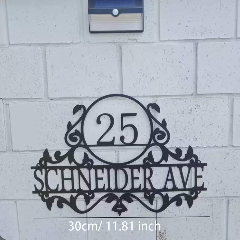 Custom Metal House Number & St - Interior Design Names 评论和价格