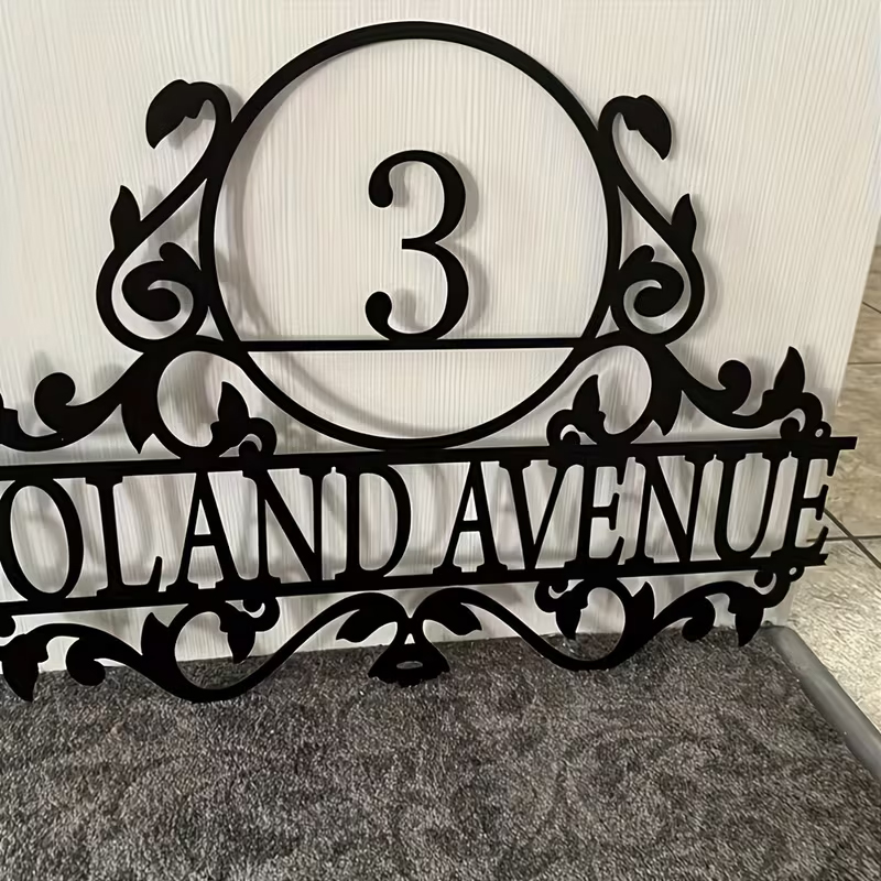 Custom Metal House Number & St - Interior Design Names 评论和价格