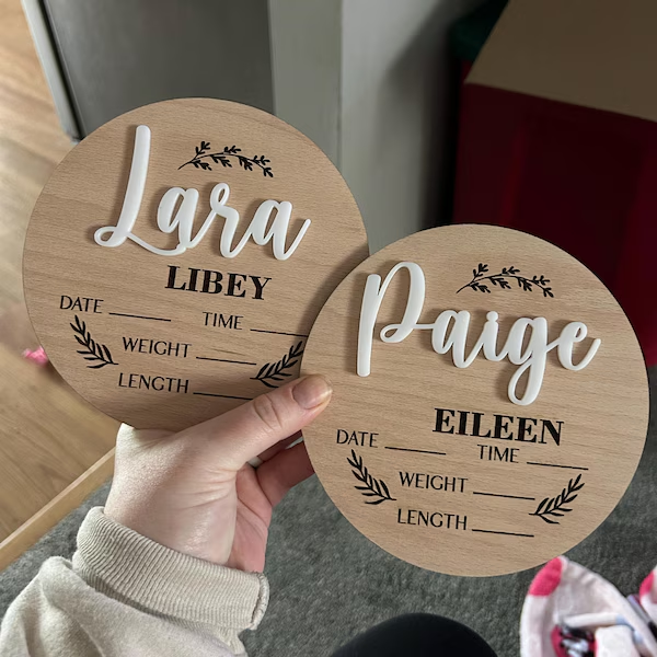 1Pc Custom Baby Announcement S - Interior Design Names 评论和价格