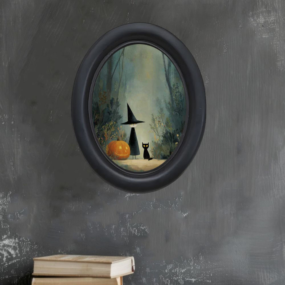 A 3D Vintage Halloween Witch a - Interior Design Paper 评论和价格