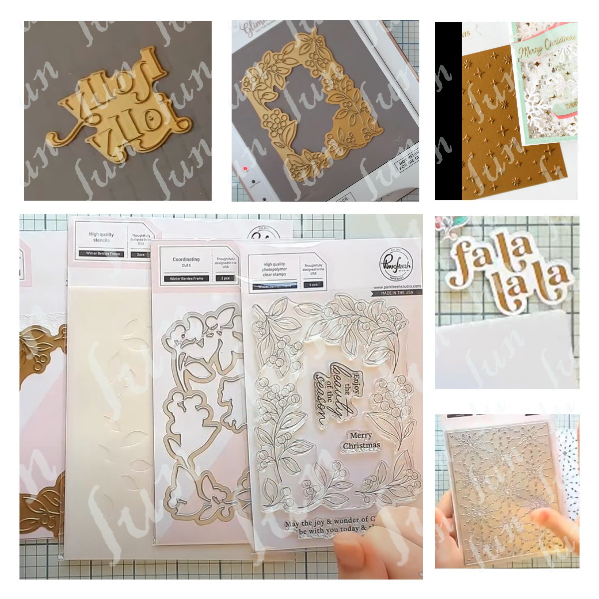 Christmas Holly Jolly Cut Die  - Interior Design Paper 评论和价格