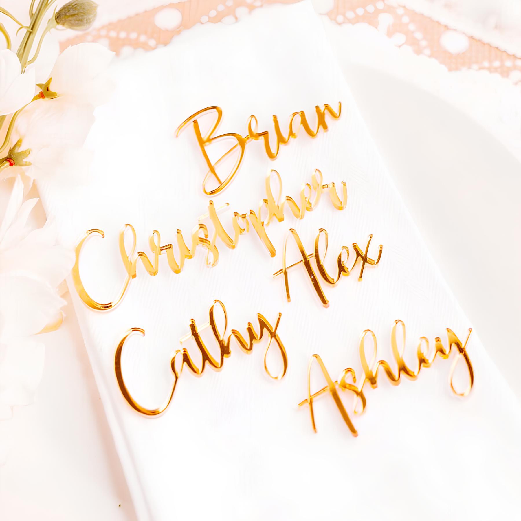 Acrylic Name Place Cards, Wedd - Interior Design Names 评论和价格
