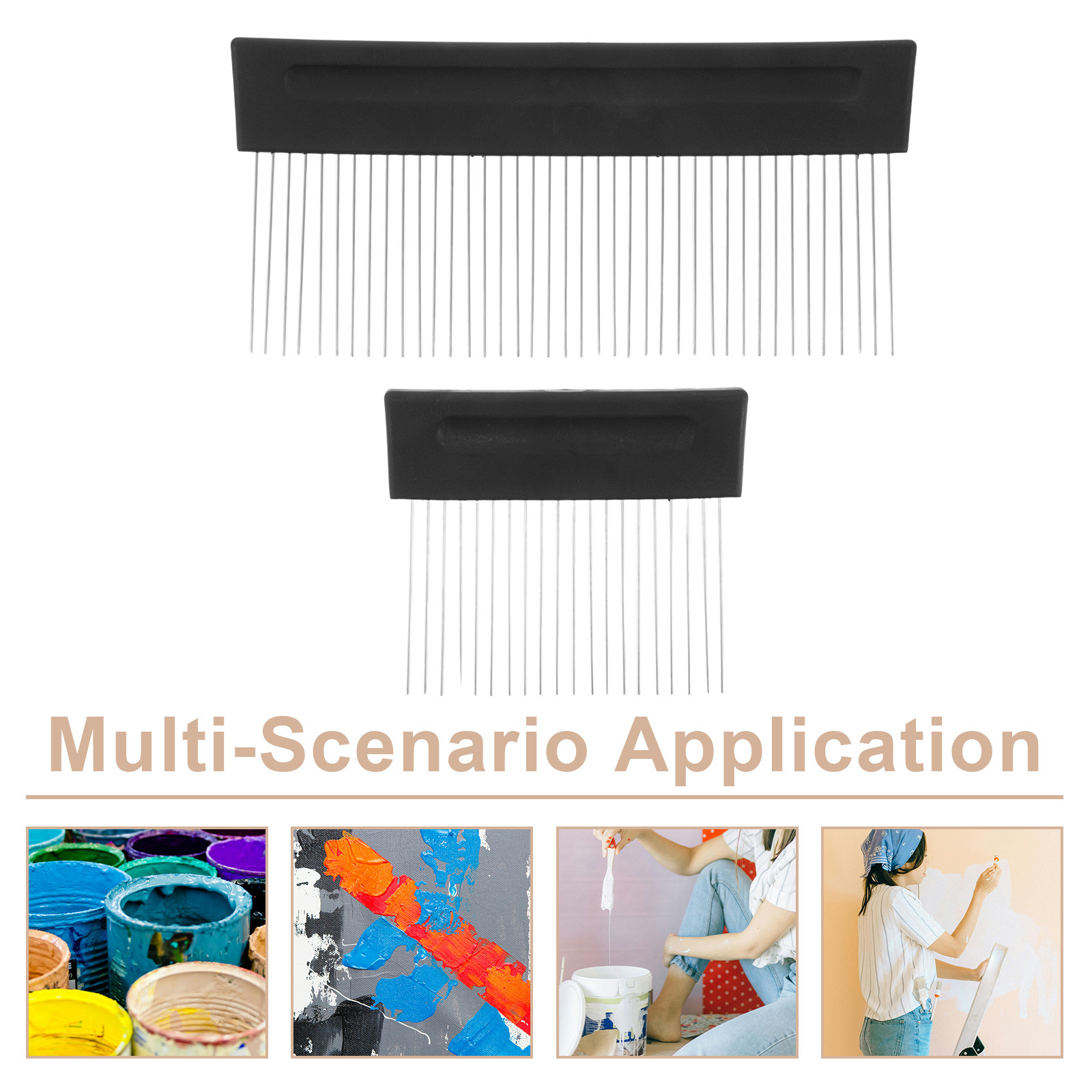 2Pcs Texture Comb and Brush St - Interior Design Layout 评论和价格