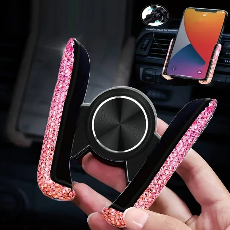 New Car Phone Holder Diamond C - Interior Design Texture 评论和价格