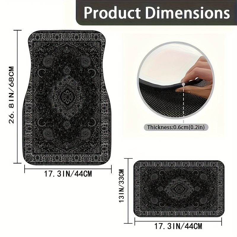 Car Floor Mats Rectangular Ban - Interior Design Degree 评论和价格