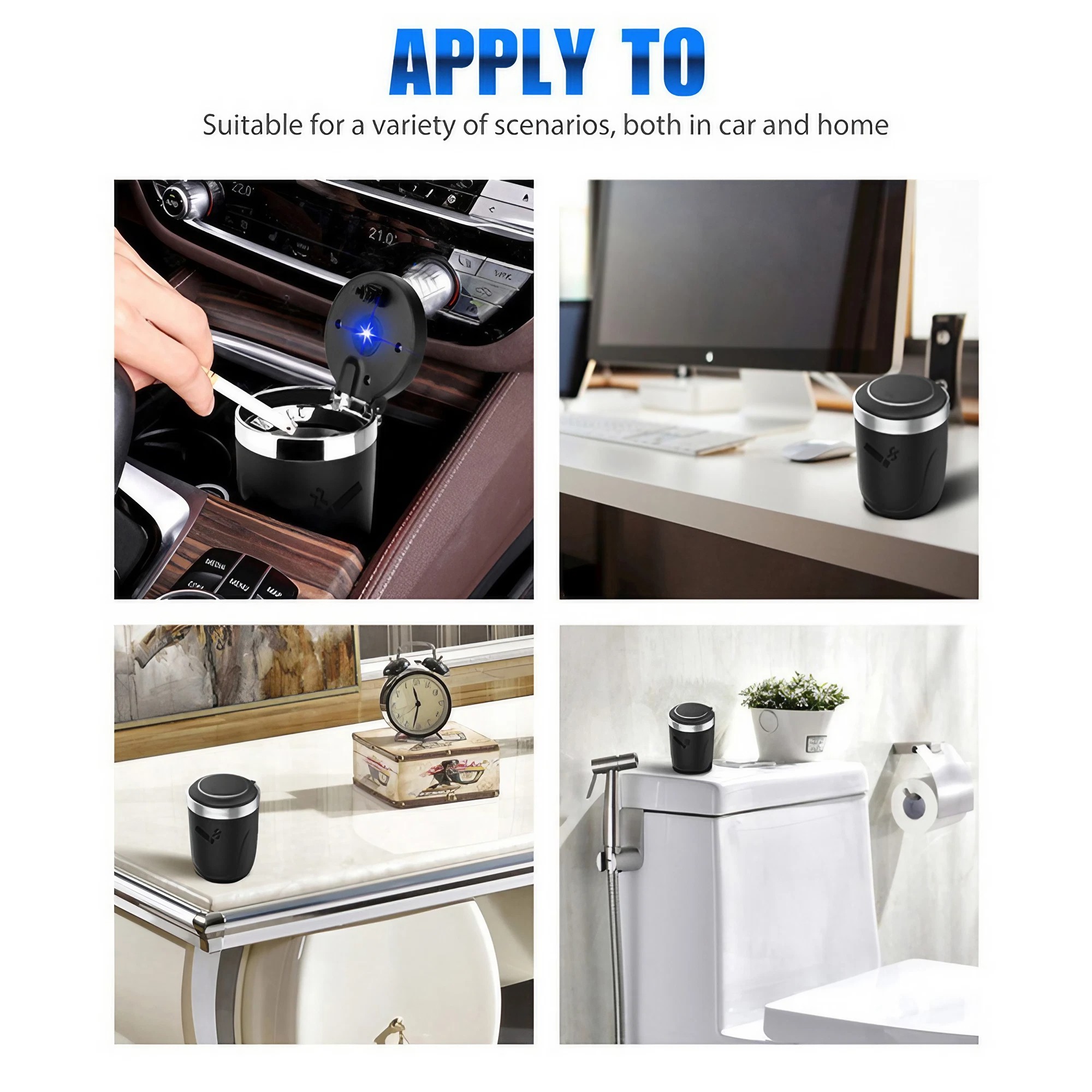 Car Ashtray With Led Light Smo - Interior Design Degree 评论和价格
