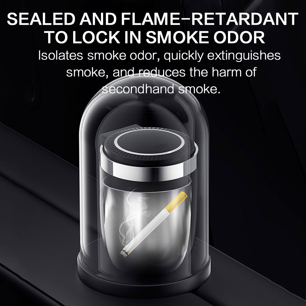 Car Ashtray With Led Light Smo - Interior Design Degree 评论和价格