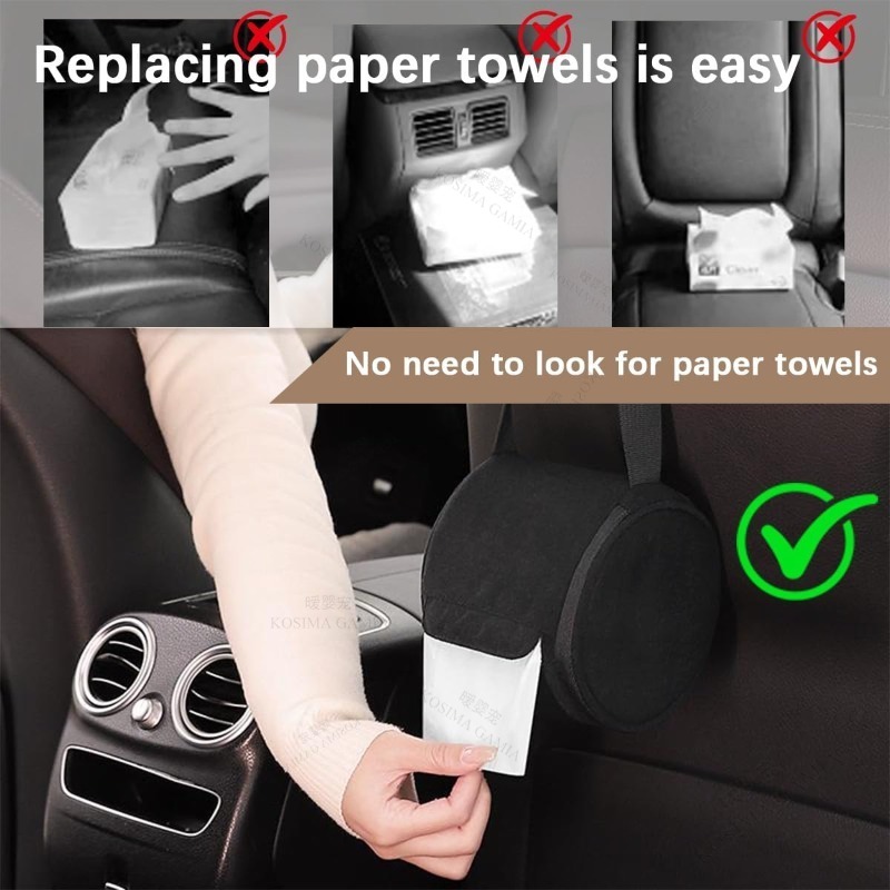 Portable Car Tissue Holder Han - Interior Design Paper 评论和价格