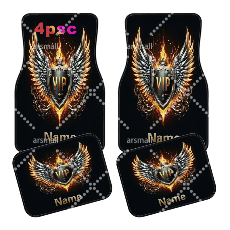 4pcs Customizable Name Car Flo - Interior Design Name 评论和价格
