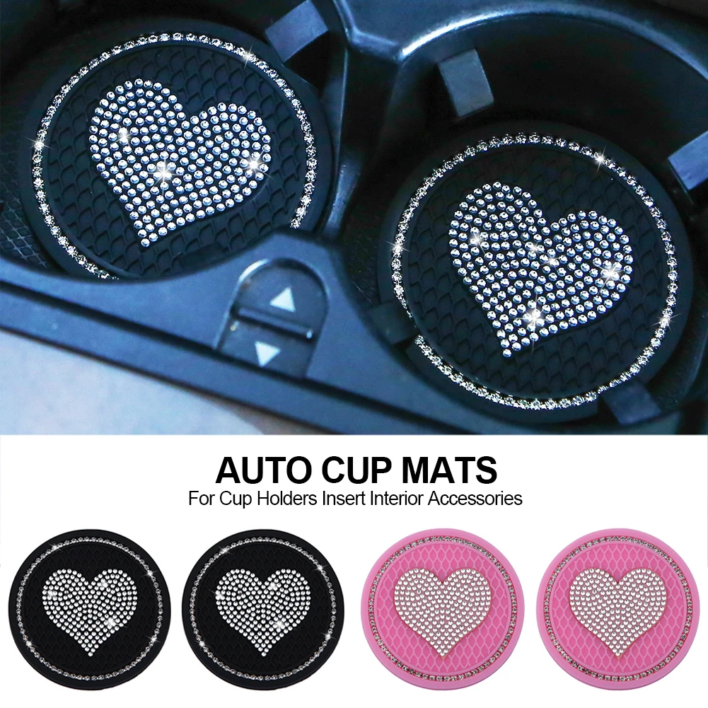 2Pcs Universal Car Heart Shape - Interior Design Texture 评论和价格
