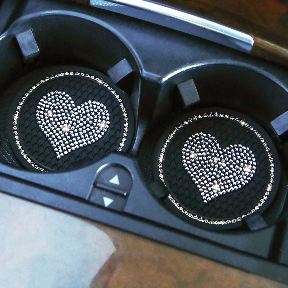 2Pcs Universal Car Heart Shape - Interior Design Texture 评论和价格