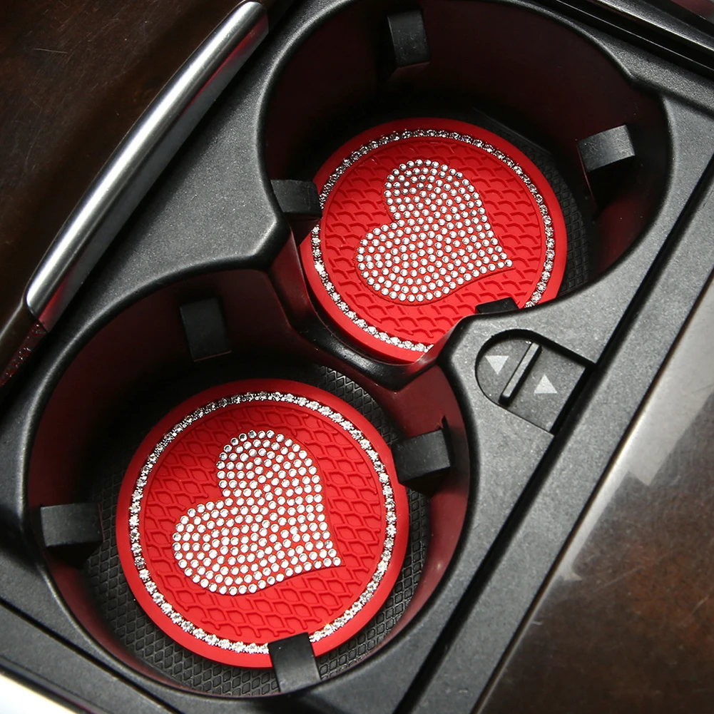 2Pcs Universal Car Heart Shape - Interior Design Texture 评论和价格