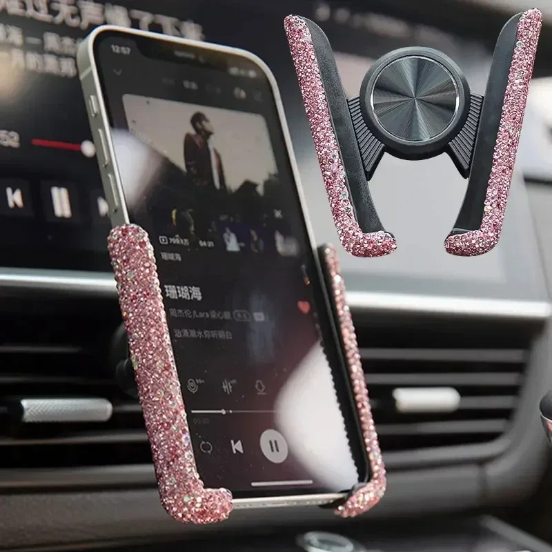 NEW Car Phone Holder Diamond C - Interior Design Texture 评论和价格